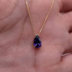 amethyst february birthstone pendant