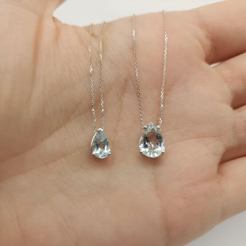 Double Terminated Aquamarine Gemstone Necklace – Moana Treasures