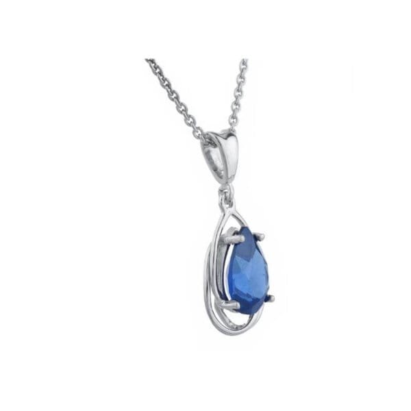 blue sapphire gemstone necklace