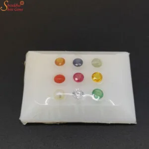 certified round navratna gemstones