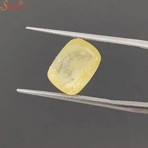 ceylon 5 carat yellow sapphire gemstone