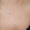 heart shape diamond necklace