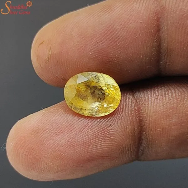 loose ceylon yellow sapphire gemstone