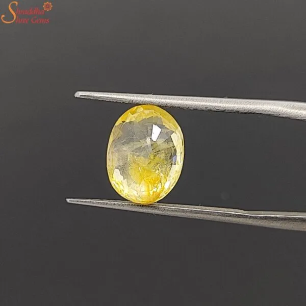 loose ceylon yellow sapphire gemstone