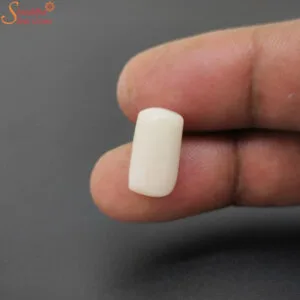 loose white coral gemstone