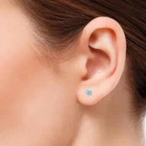 moissanite diamond earrings studs