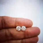 moissanite diamond earrings studs
