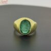 natural emerald gemstone ring