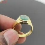 natural emerald gemstone ring