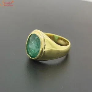 natural emerald gemstone ring