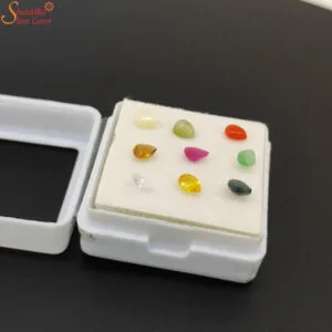 natural loose pear navratna gemstones