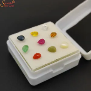 natural loose pear navratna gemstones