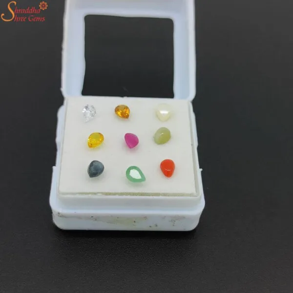 natural pear navratna gemstones
