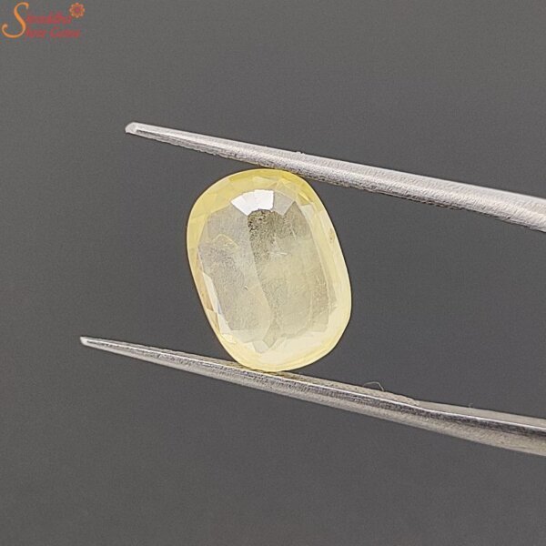 natural yellow sapphire gemstone
