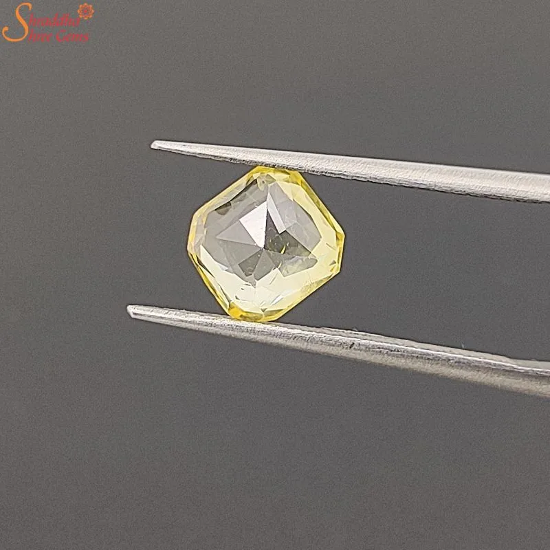 octagon yellow sapphire gemstone octagon yellow sapphire gemstone