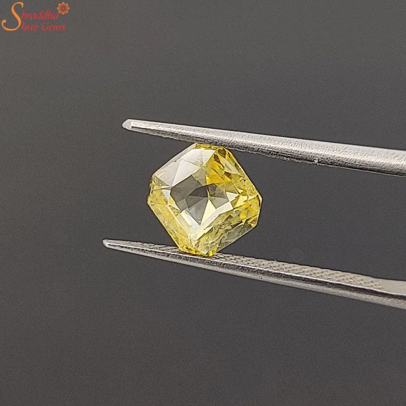 octagon yellow sapphire gemstone octagon yellow sapphire gemstone