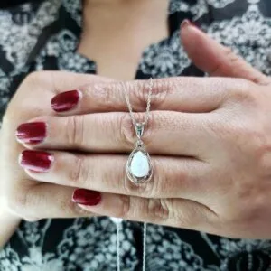 opal gemstone pendant