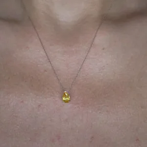 pear shape citrine gemstone