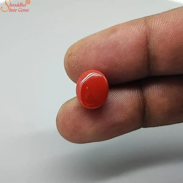 unheated loose coral gemstone