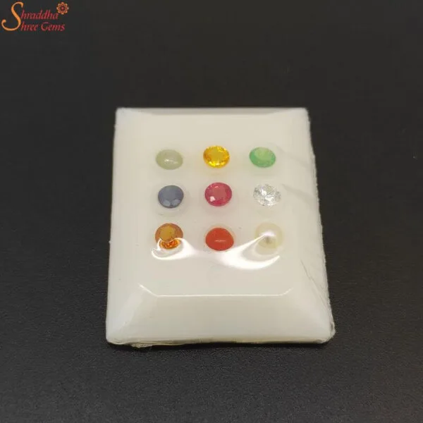 unheated round navratna gemstones