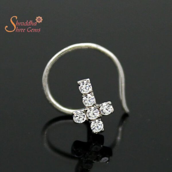 Silver gold Moissanite Nose Studs