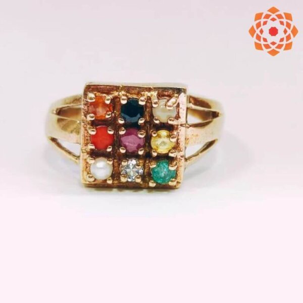 Amazon.com: Arihant Gems & Jewels Adult Natural Navaratna (9 Stones)  Panchdhatu Gold Plated Ring : Clothing, Shoes & Jewelry