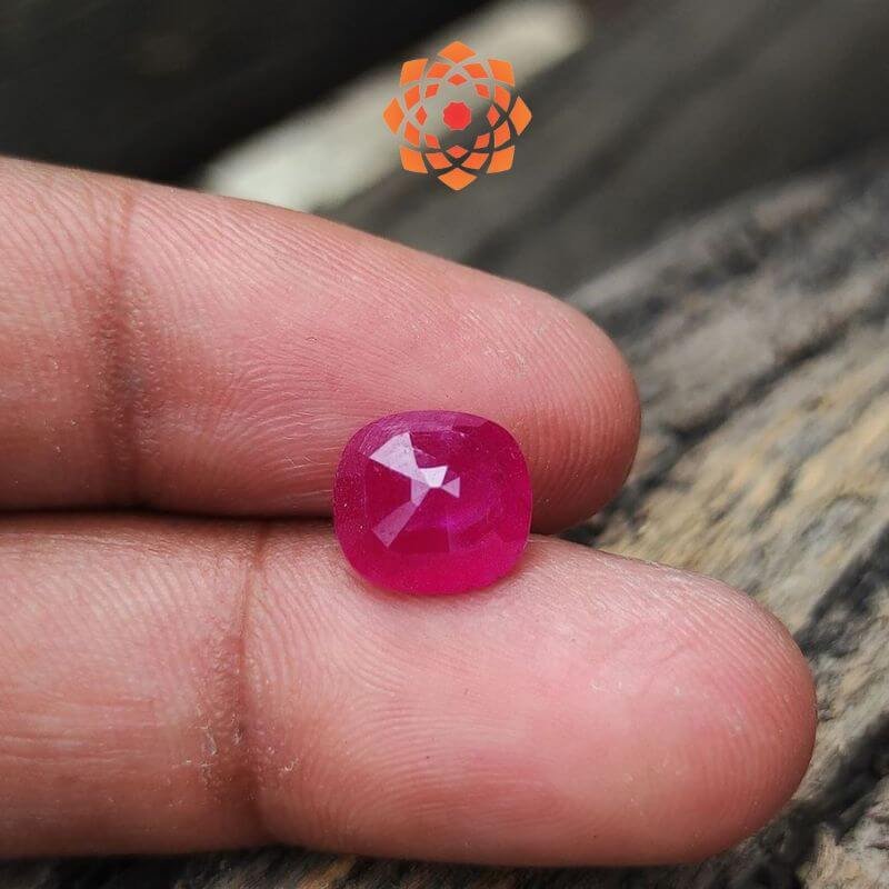 3.69 Carat Lab Certified Burma Ruby Loose Gemstone