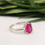 Pear Ruby Gemstone Asthdhatu Ring