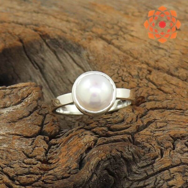 White South Sea Pearl Silver 925 Ring, 12 Gm, 15 Ct at Rs 1300/piece in  Jaipur