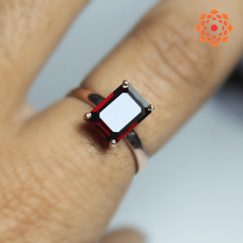 High Quality Garnet Ring | Gomed Ring