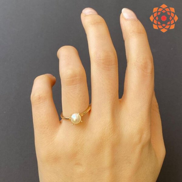 Rarities Cultured Pearl & White Zircon Gold-Plated Double Finger Ring -  20962271 | HSN