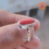 gemstone coral ring