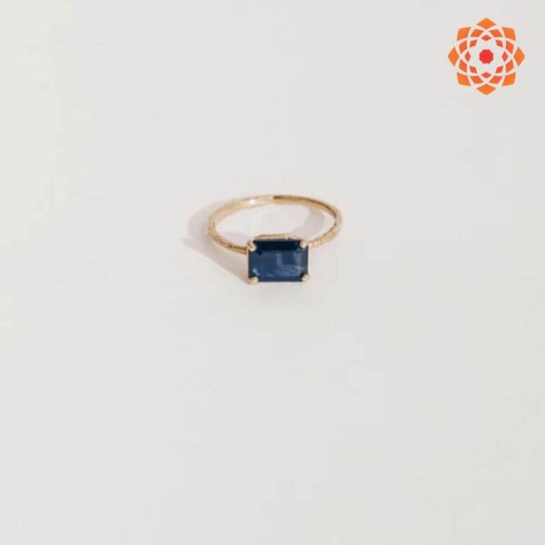 Oval Blue Sapphire Gemstone Ring, Neelam Stone Ring - Shraddha Shree Gems
