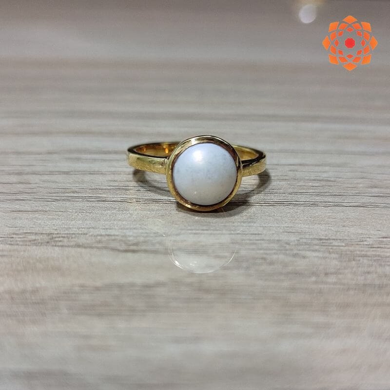 Natural Pearl Ring | Moti Ring