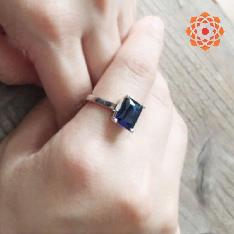 Natural blue sapphire ring | Neelam ring