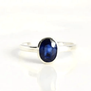 Women’s Wear Natural Blue Sapphire Gemstone Ring