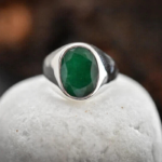 Natural Emerald Panna Gemstone Ring