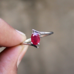 Women’s Wear Journey Style Natural Ruby Gemstone Ring