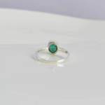 Natural Emerald Gemstone Ring May Birthstone