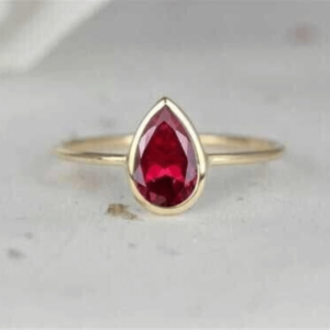 Certified Natural Pink Ruby Handmade Ring