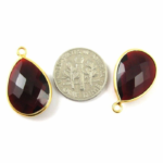 Pear Shape Garnet January Birthstone Gemstone Pendant (1Pcs)