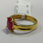 Mens Jewelry Natural Ruby Gemstone Ring