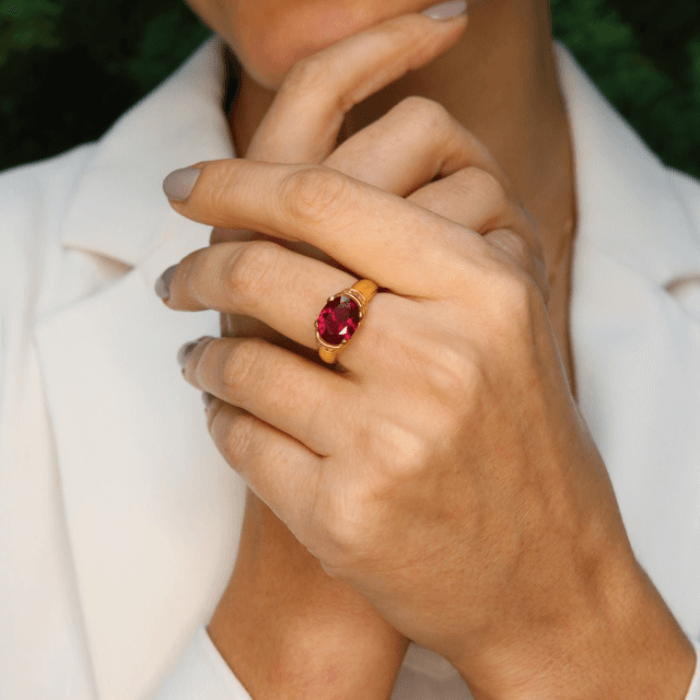 Check Out The Meghan Markle-Inspired Ruby Ring
