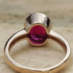 Natural Rad Ruby Handmade Gemstone Ring
