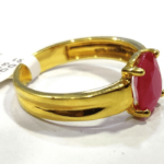 Mens Jewelry Natural Ruby Gemstone Ring