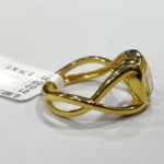 Natural Yellow Sapphire Twisted Women's Gemstone Ring