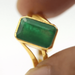 Men's Wear Natural Emerald Gemstone Ring