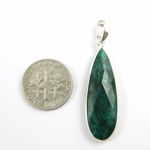 Bezel Gemstone Pendant with Emerald Loose