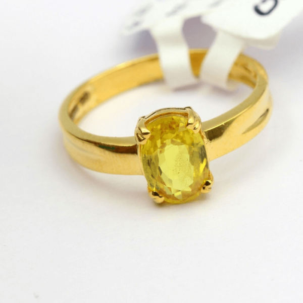 Estate 10.75 Carat No-Heat Yellow Sapphire Ring