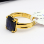 Natural Blue Sapphire Men's Gemstone Ring